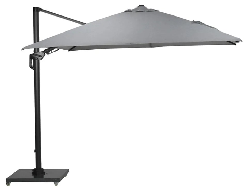 Garden Impressions Zweefparasol Hawaii Deluxe 300x300 - donker grijs - licht grijs