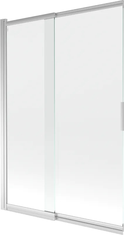 Mexen Fox badwand 2-delige schuifdeur 120 x 150 cm, transparant, chroom - 891-120-002-01-00