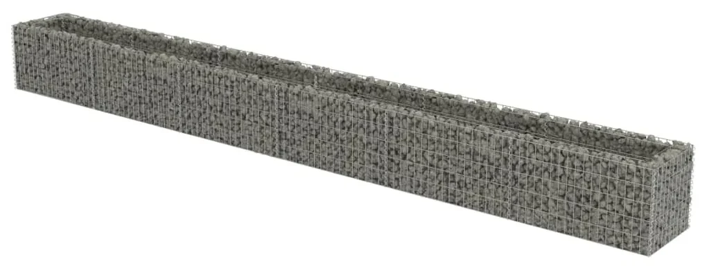 vidaXL Gabion plantenbak verhoogd 540x50x50 cm gegalvaniseerd staal