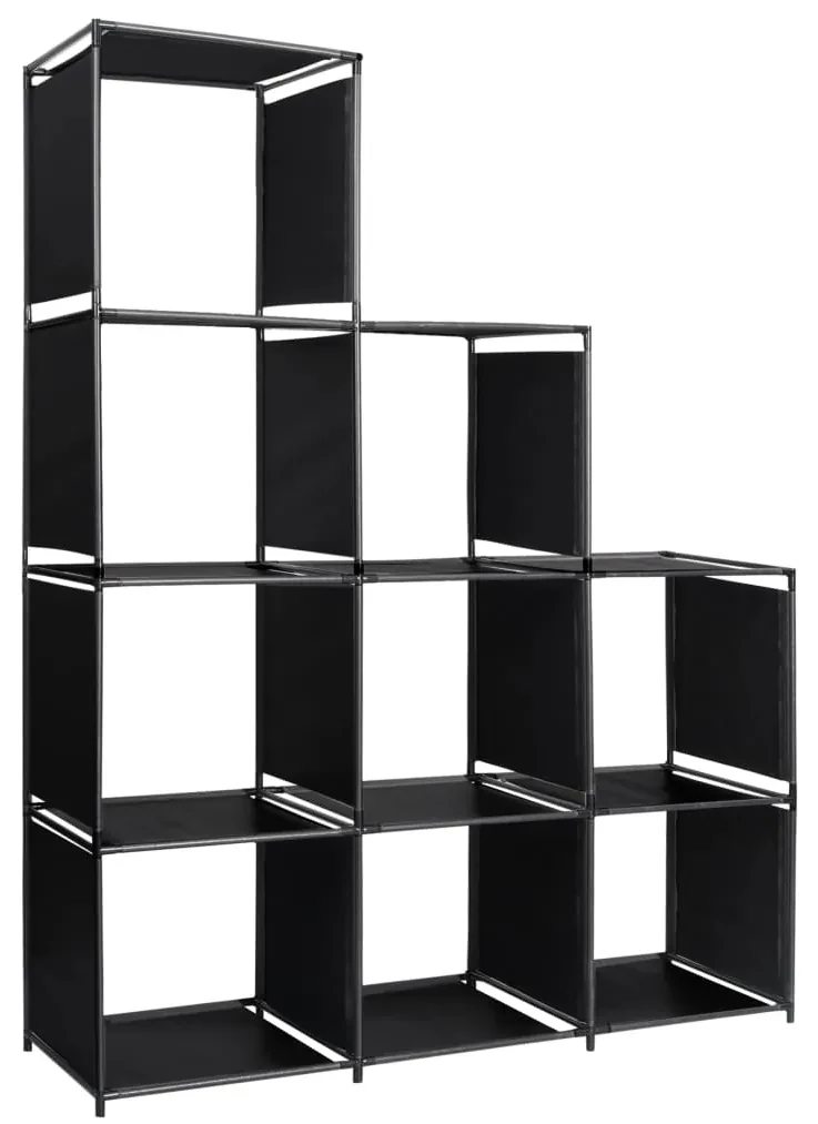 vidaXL Opbergkast trapvormig 130x45x170 cm stof