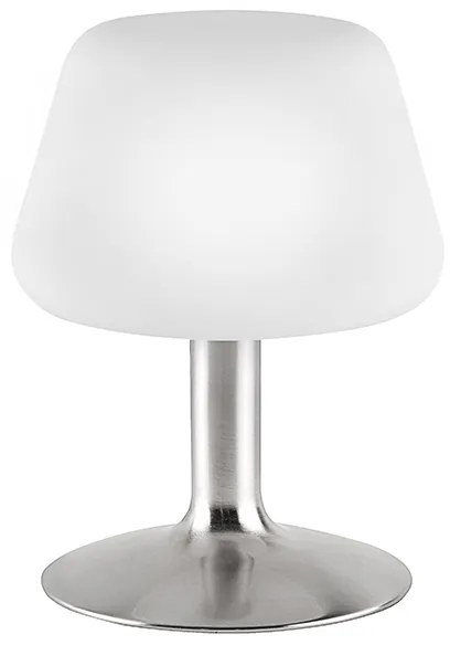 Tafellamp staal met opaal glas incl. LED en touch dimmer - Tilly Modern G9 rond Binnenverlichting Lamp