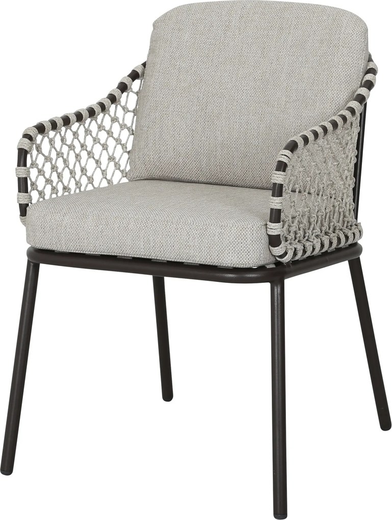 Sanoa dining tuinstoel terre frame zand rope