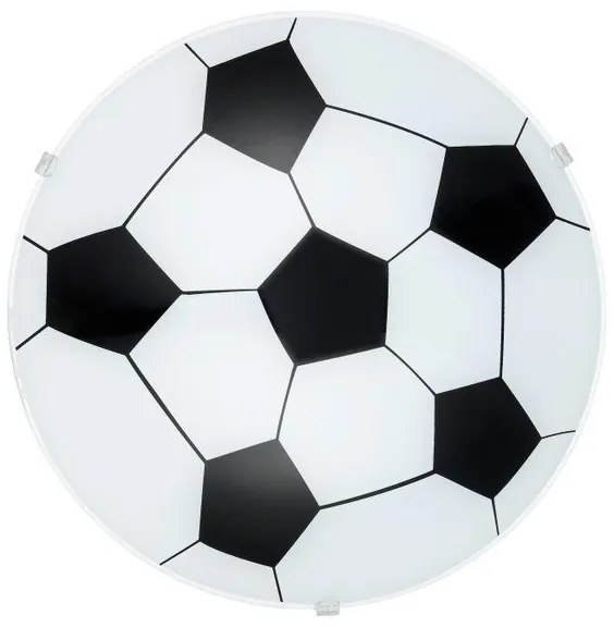 Eglo -   Wandlamp  Junior Wit / Zwart  Glas