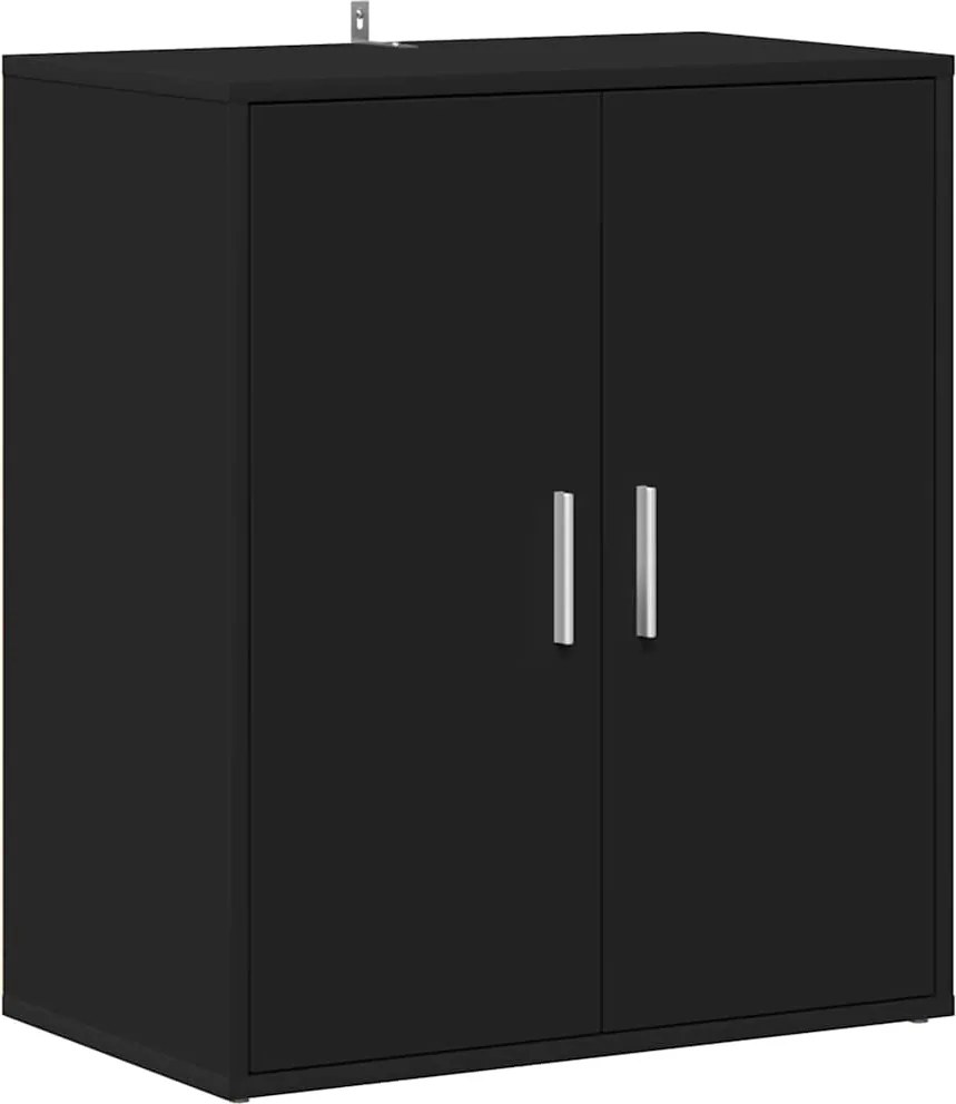 vidaXL Schoenenkast 60x35x70 cm bewerkt hout zwart
