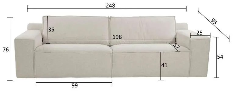 3 zitsbank - Marken - City beige 03