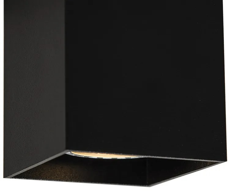 Smart Spot / Opbouwspot / Plafondspot zwart incl. wifi GU10 - Qubo Modern GU10 kubus / vierkant Binnenverlichting Lamp
