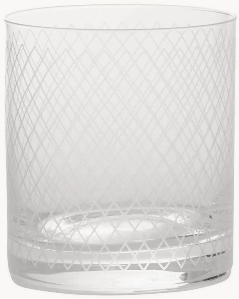 Waterglazen Quaderni Rombi, 6-delig