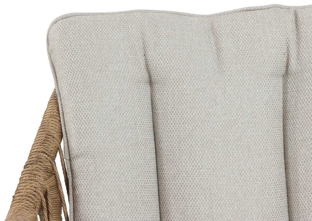 Tuinstoel Aluminium/rope Taupe-naturel-bruin Lifestyle Garden Furniture Marbella