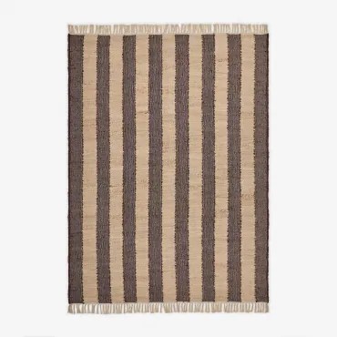 Rechthoekig Buitenkleed Van Jute En Katoen Serilda Bruin – Koffie & 200 X 300 Cm - Sklum