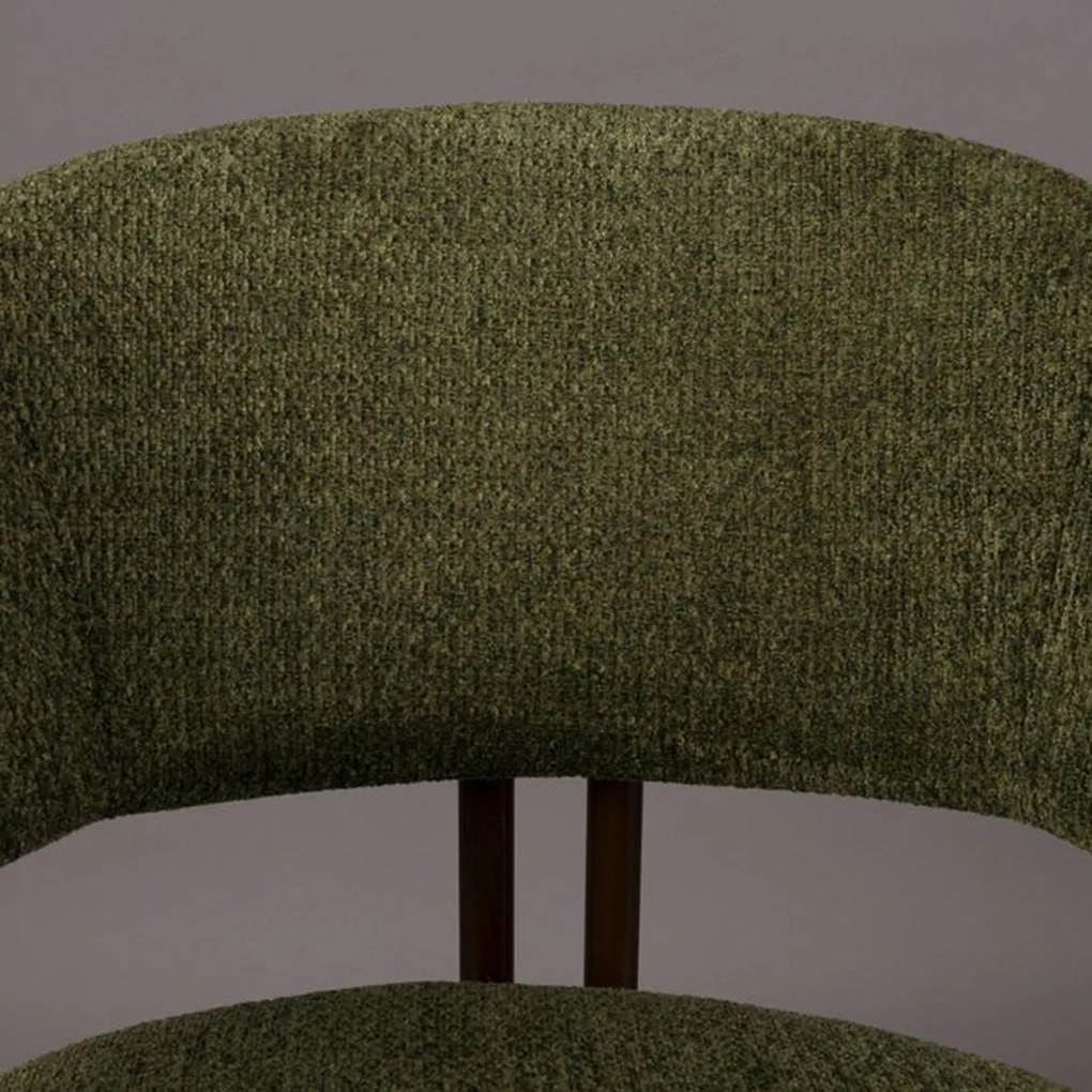 Dutchbone Naida Luxe Eetkamerstoel Brons Groen