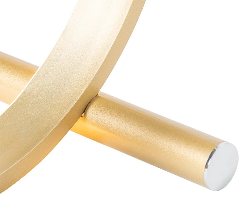 Design tafellamp messing incl. LED 3-staps dimbaar - Navara