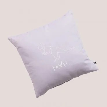 Vierkant Kussen 43x43 Cm Van Dinus Kids Katoen Violet Mousse - Sklum