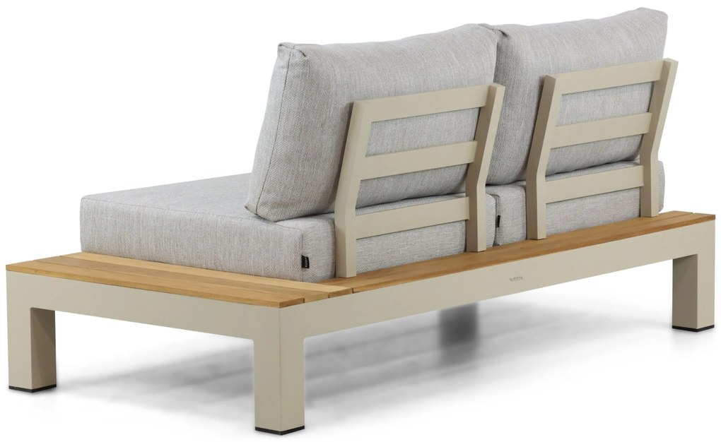 Loungeset 5 personen Aluminium/Teak Taupe Lifestyle Garden Furniture Vittoria