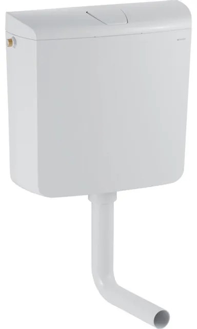 Geberit laaghangend reservoir met spoel/stop bediening alpien wit 136.607.11.1
