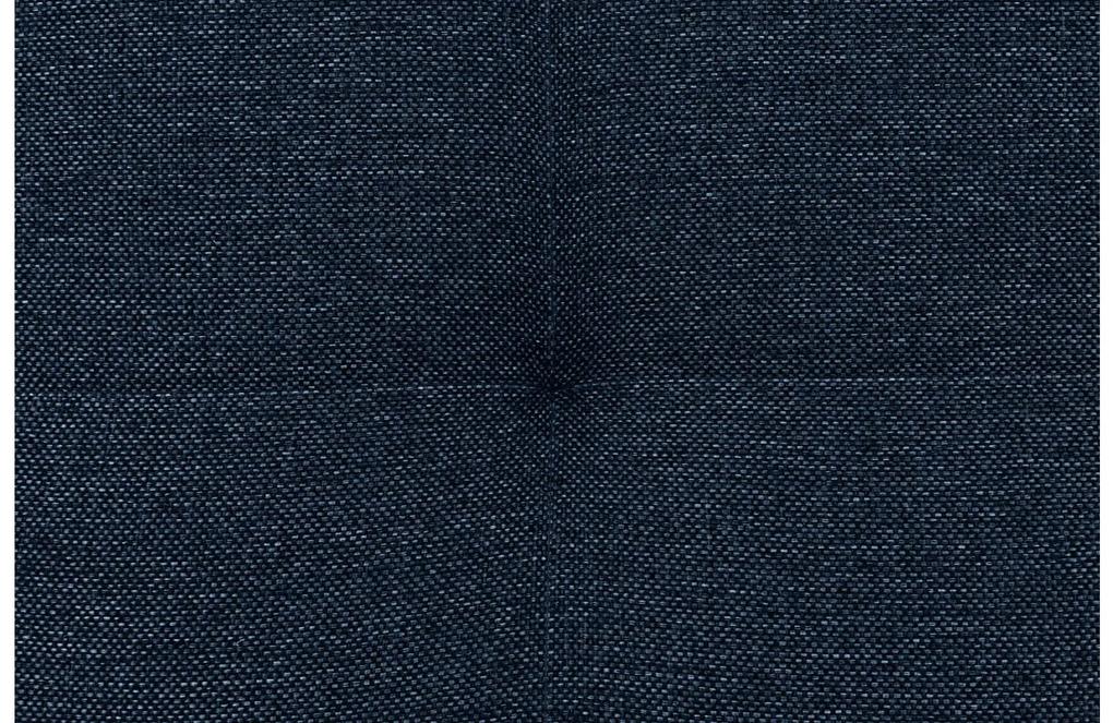 Goossens Hoekbank Latino blauw, stof, 3-zits, stijlvol landelijk met ligelement links