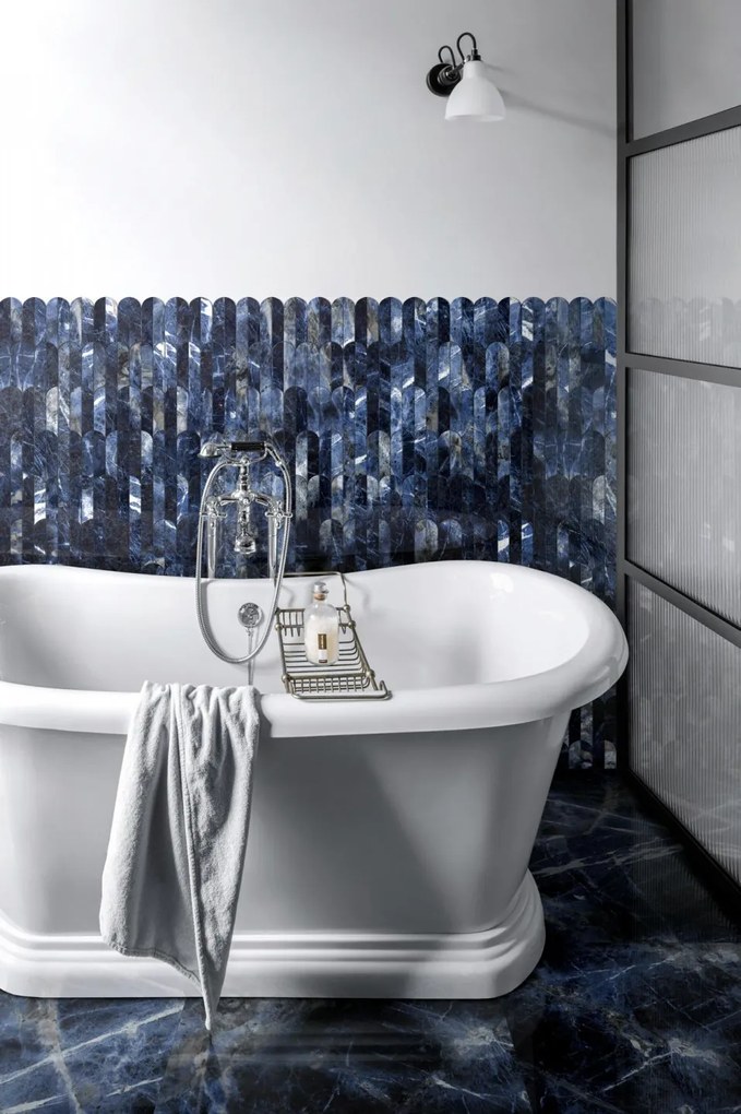 Navale Mármore vloertegel 60x60cm sodalite blu glans gerectificeerd