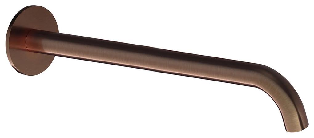 Wastafelkraan Uitloop Hotbath Cobber Rond 30 cm Geborsteld Koper PVD