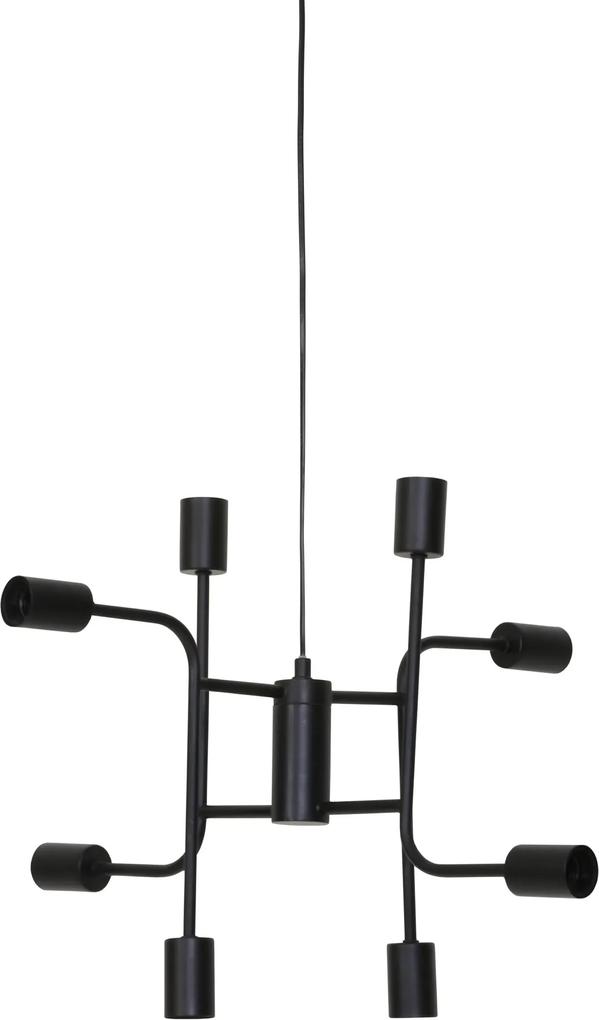Hanglamp MARINELLE - Zwart - 8-lichtpunten