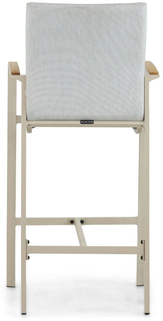 Barstoel Aluminium/textileen Taupe-naturel-bruin Lifestyle Garden Furniture Brandon