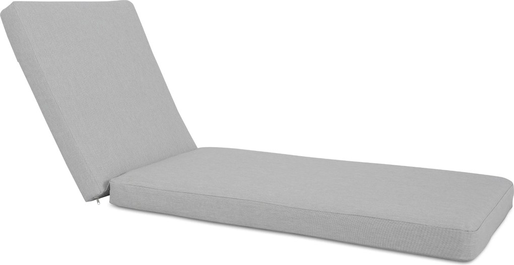 Lifestyle Garden Furniture Mateo Ligbed Met Kussen Wit/soft Grey Aluminium Wit