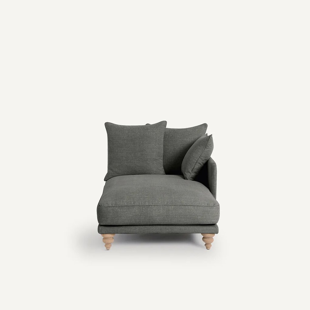 Long chair in katoen/linnen, LAZARE