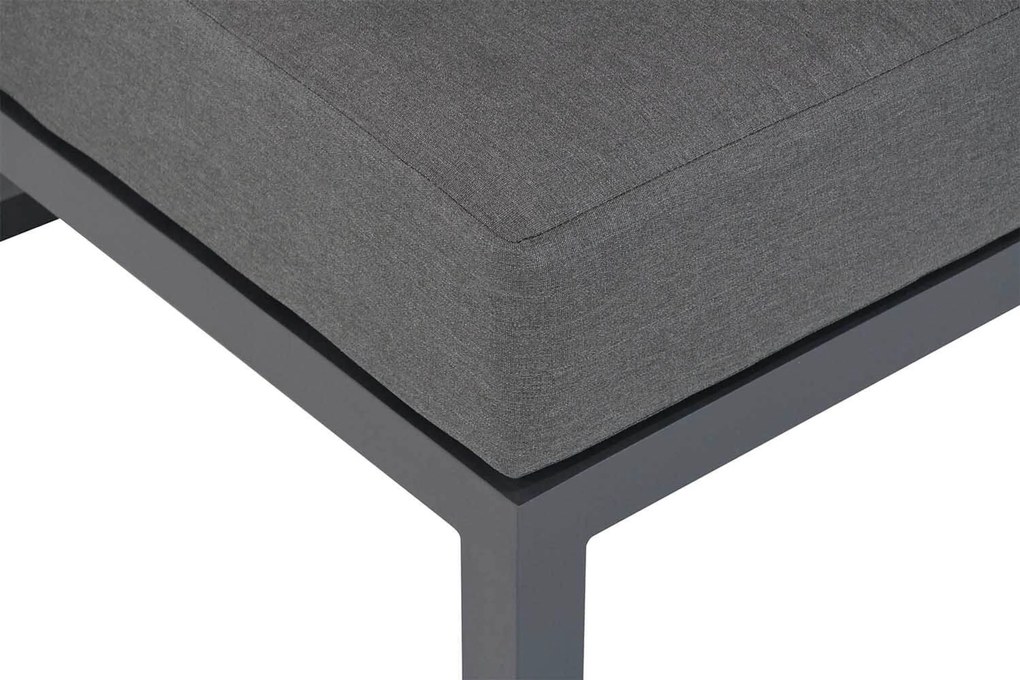 Hoek loungeset 6 personen Aluminium/wicker Grijs Santika Furniture Santika