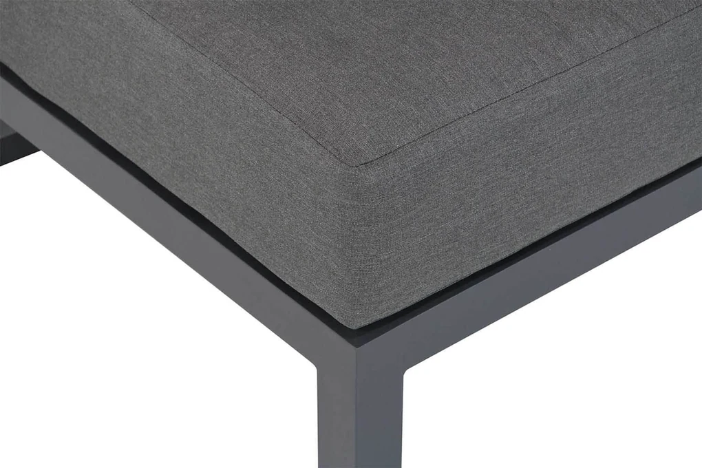 Hoek loungeset 6 personen Aluminium/wicker Grijs Santika Furniture Santika