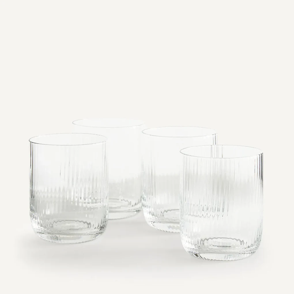 Set van 4 waterglazen, Tupia