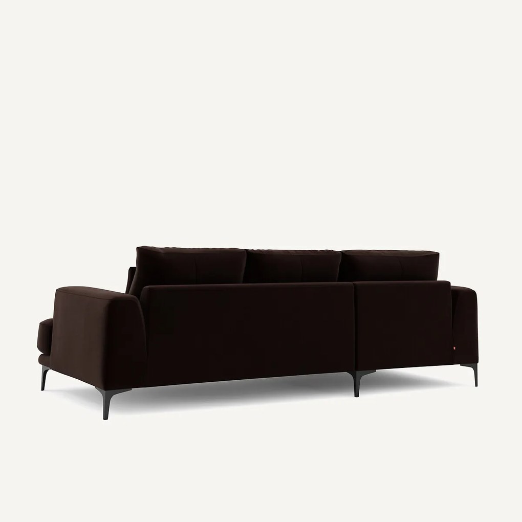 Rechtse hoekbank fluweel, Marsile