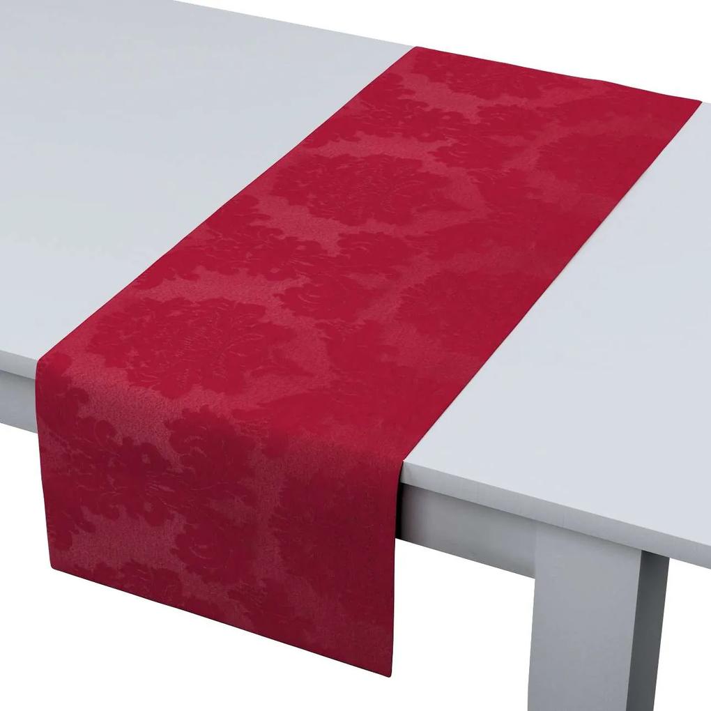 Dekoria Rechthoekige tafelloper collectie Damasco rood 40 × 130 cm