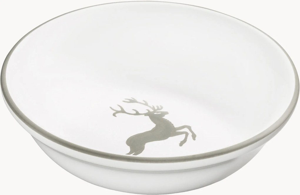 Handgemaakte graanbowl Grauer Hirsch