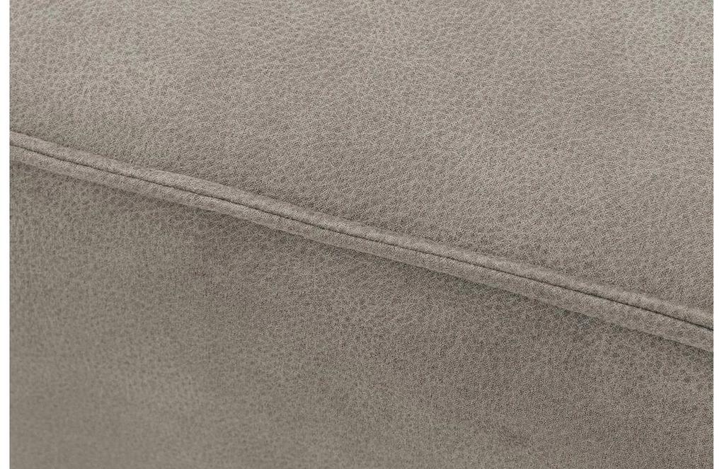 Goossens Hoekbank Hercules grijs, microvezel, 2-zits, modern design met ligelement links