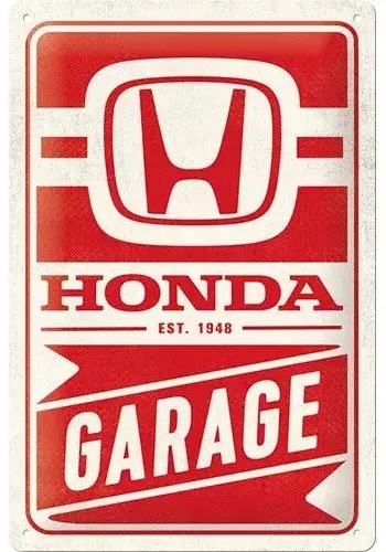 Metalen bord Honda AM - Garage