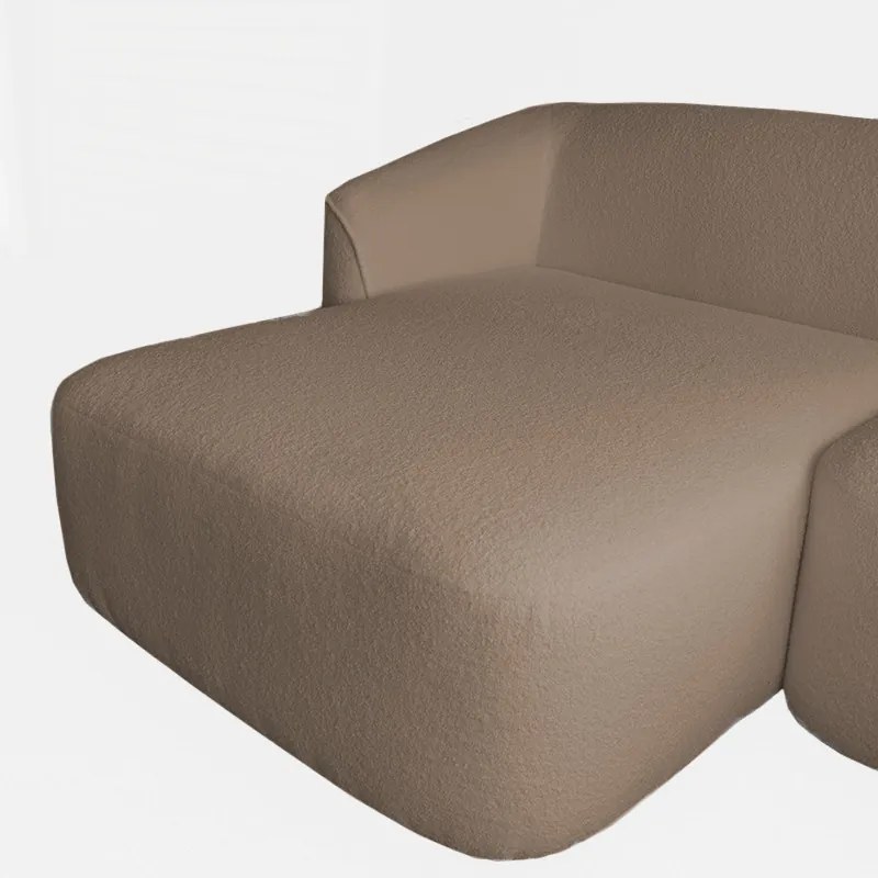 Hoekbank - Evora - links - stof now or never taupe 16