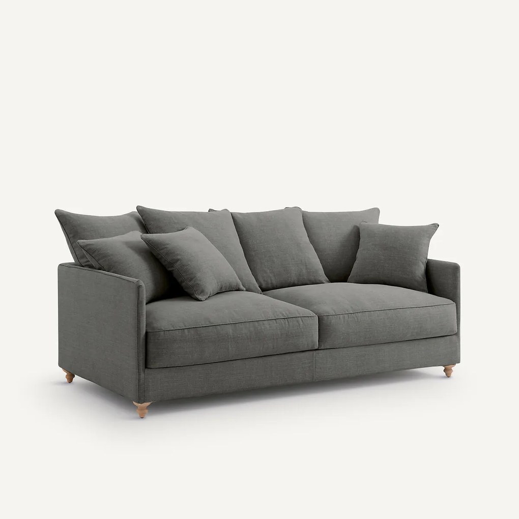 3-zits bank, omvormbaar, in katoen en linnen, Lazare