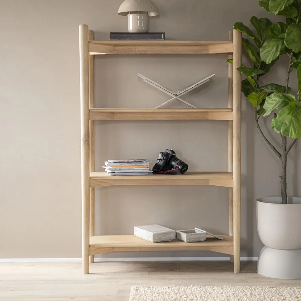Open Vakken Kast Eiken Hout - 110x40x170cm.