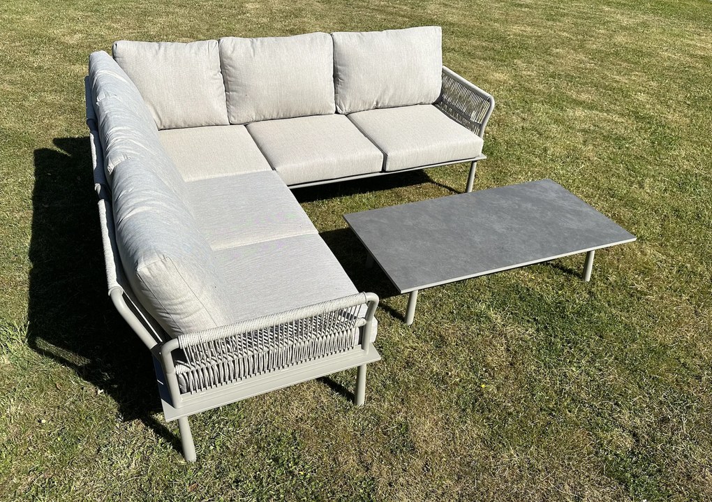 DATHO OUTDOOR Hoek Loungeset - Trino - Aluminium - Datho Outdoor - Beige