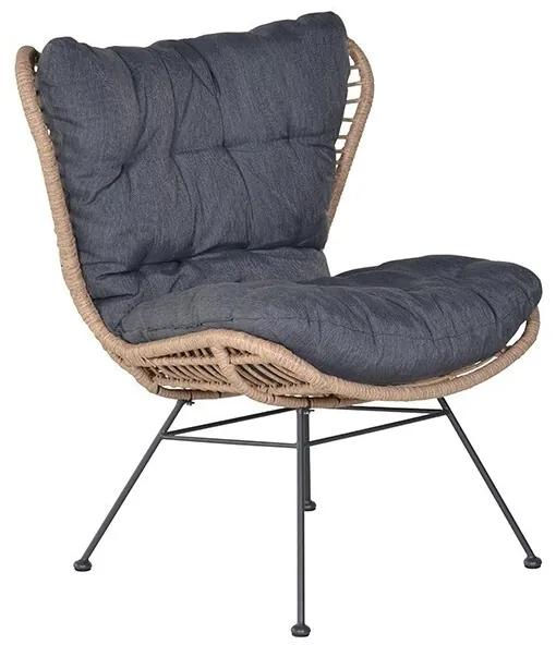Melfort relax fauteuil donker grijs