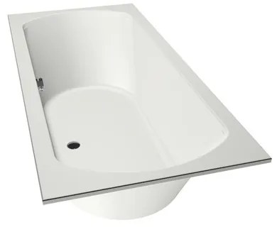 Xenz Lagoon Duobad - 190x90x53 - afvoer Midden - acryl - wit mat 6929-03