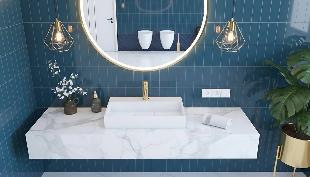 Conglomeraat wastafel Goya 70 cm