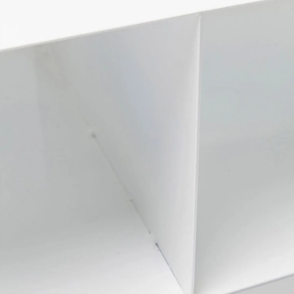 Verrijdbaar Tv Meubel Wit - 90x42x30cm.