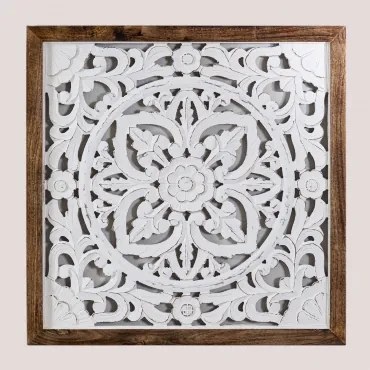 Decoratief Houten Paneel (64x66 Cm) Narmadas A - Sklum