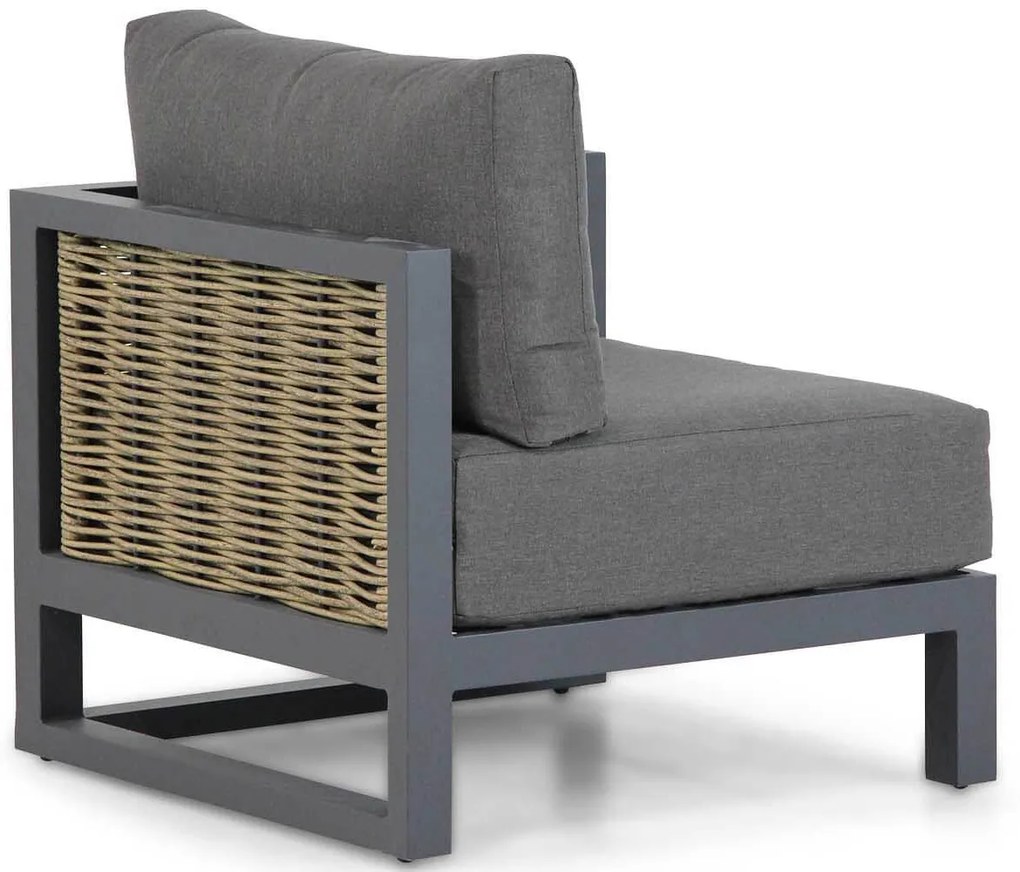 Chaise Loungeset 2 personen Aluminium/wicker Grijs Santika Furniture Santika