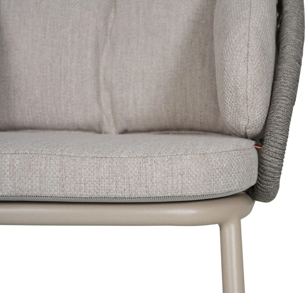 Tuinstoel Rope Zand/Beige Santika Pebble