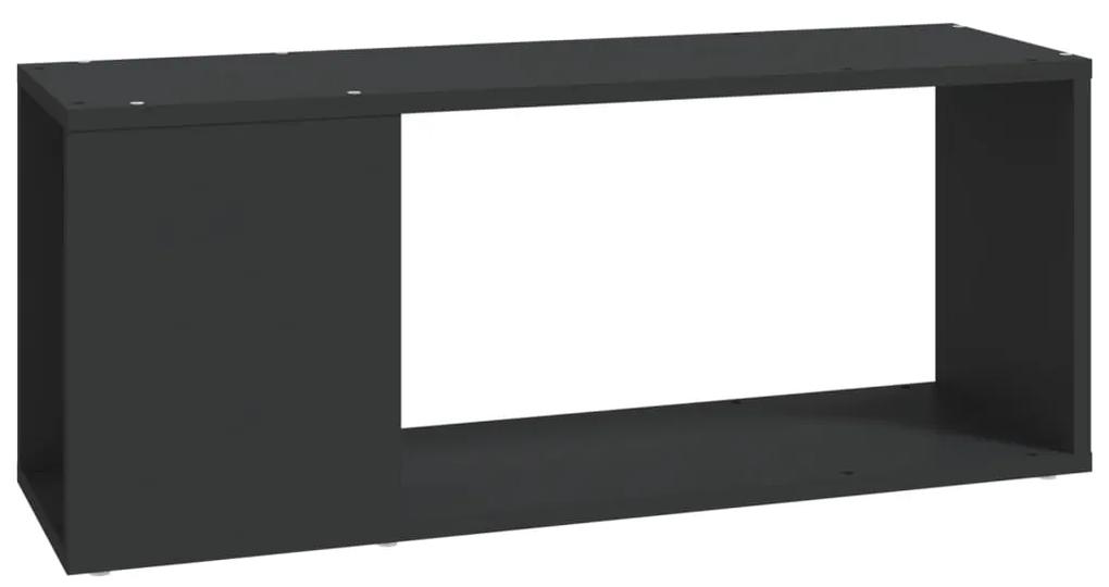 vidaXL Tv-meubel 80x24x32 cm spaanplaat grijs