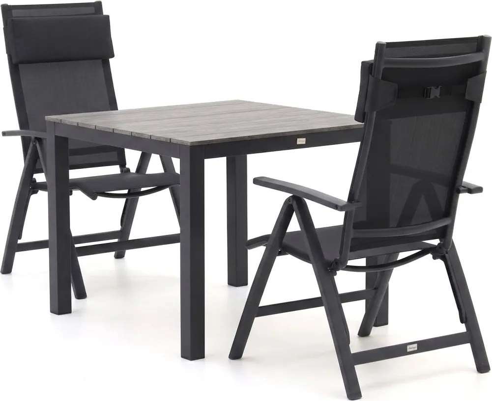 Diningset Bellagio  | 2 personen | Tuinset polywood | 3-delig | Kees Smit Tuinmeubelen