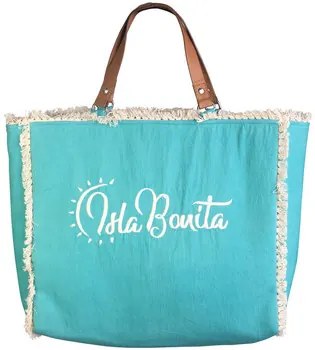 Handtas Blauw Isla Bonita By Sigris  Korte Handgreeptas