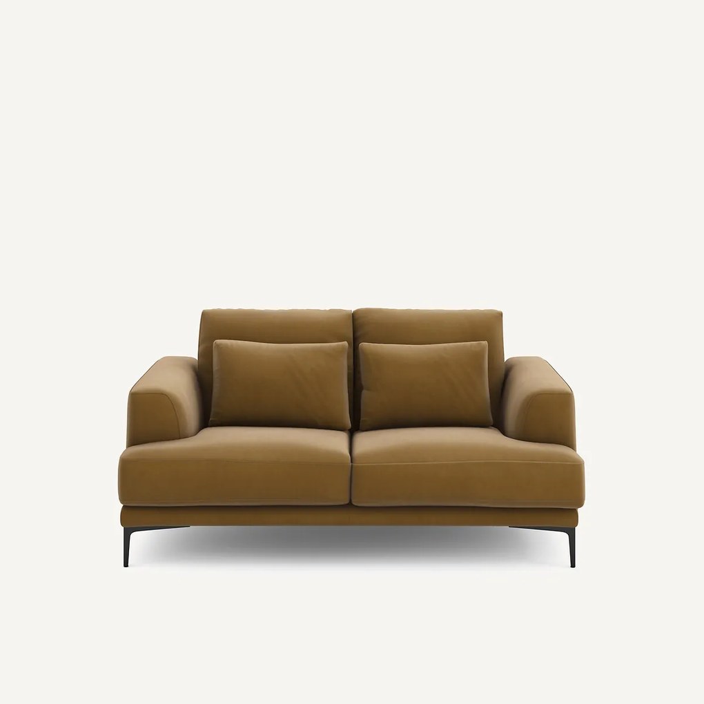 2-zits bank in linnen fluweel, Marsile