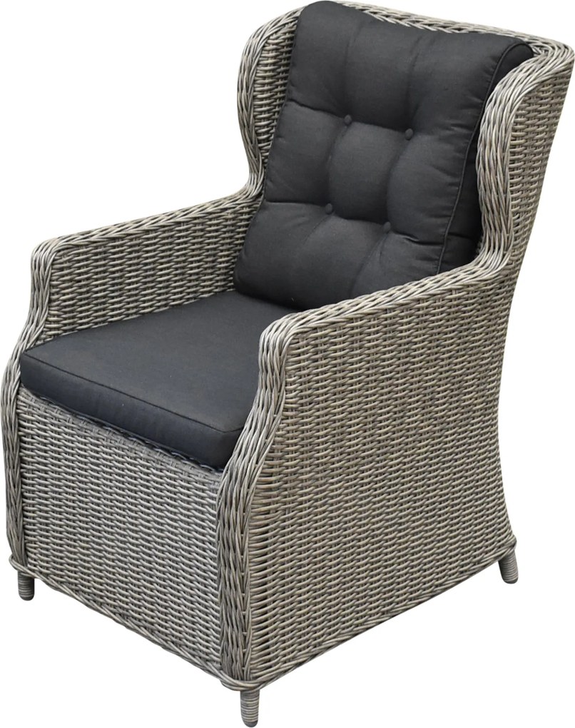 Ibiza dining tuinstoel grijs wicker