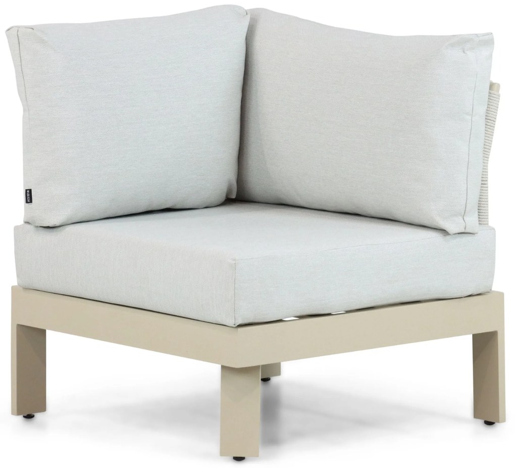 Hoek loungeset 6 personen Aluminium Taupe Lifestyle Garden Furniture Lorenzo
